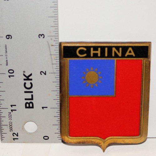 Car badge enamel drago - badge, 1950s